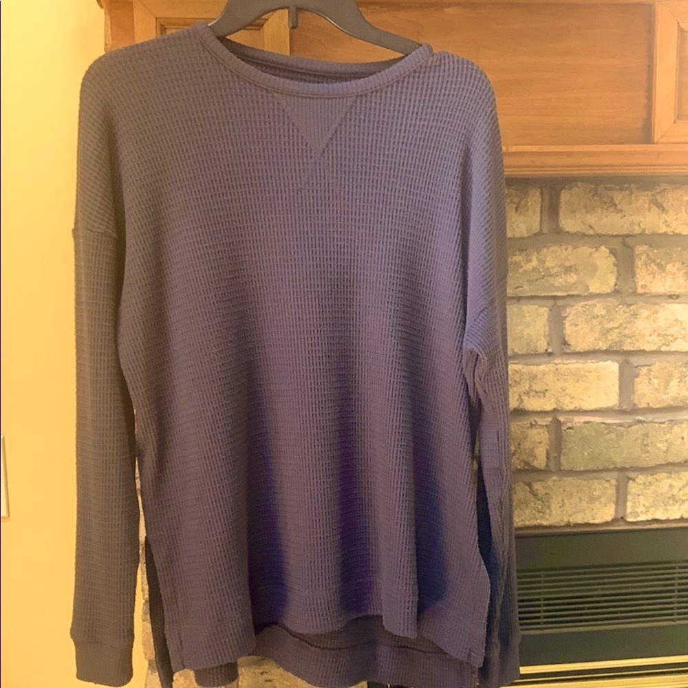 American Eagle Womens size small oversized super soft tunic charcoal grey top